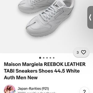 Maison Martin Margiela Gray Leather Sneakers